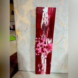 ORIGINAL  NEW! 42x10 Acrylic hand painted by Doka Art. “